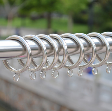 In-stock open Roman ring movable curtain hanging ring Roman rod circle can open and close curtain ring accessories with tensile force Application Scenario