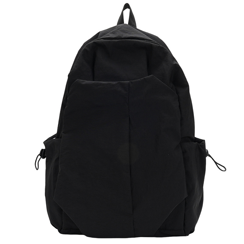 Korean version college student schoolbags, men's simple and large-capacity portable travel bags and backpacks for junior and senior high school students, casual women's backpacks Item Picture