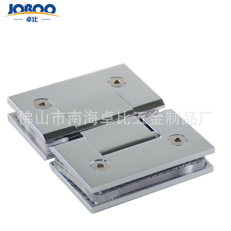 Original manufacturer, high-end hotel shower room, copper bathroom clip, bathroom glass door hinge, glass partition hinge details Picture