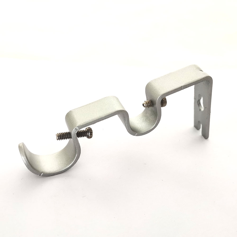 Modern and simple Roman pole curtain rod accessories, double-pole bracket base support frame, double-pole bracket Item Picture