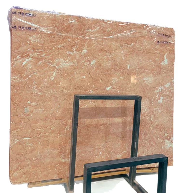 Natural marble orange peel red luxury stone slabs are processed for background walls, floor skirting boards, marble dining tables, islands and countertop stones Item Picture