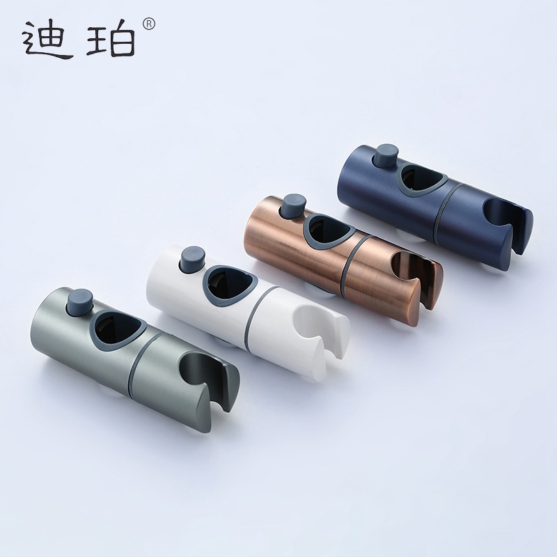 The straight-buckle type lifting pipe can adjust the showerhead seat, shower pole lifting clamp, movable bracket, showerhead seat and shower hanging frame Specification drawing