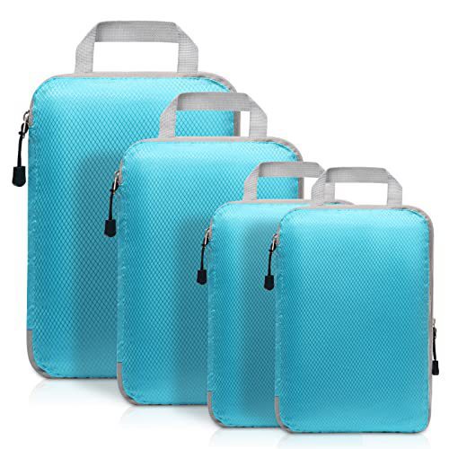 Cross-border travel storage bag, compression four-piece set, waterproof clothing sorting bag, clothing, underwear and luggage storage bag Specification drawing