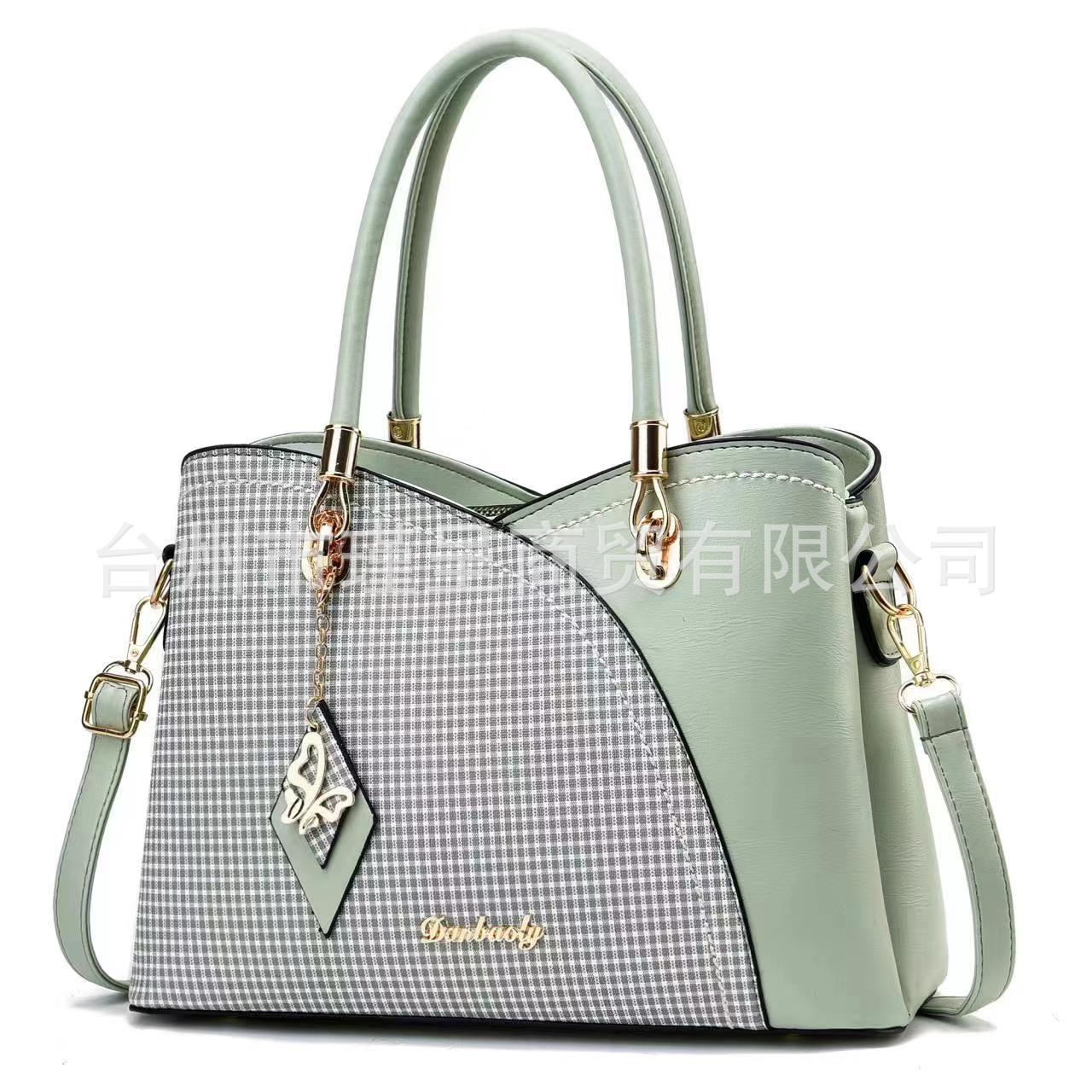 【 Jincheng 】 Order large-sized women's bags, new trendy women's single-shoulder hand-carry bags with European and American style, elegant women's bags full figure
