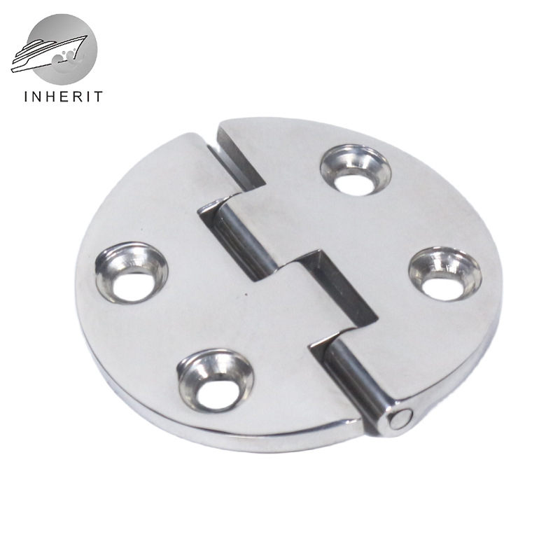 316 stainless steel round thickened hinge hinge 64*64*4 factory wholesale mirror-polished foreign trade loose-leaf Specification drawing