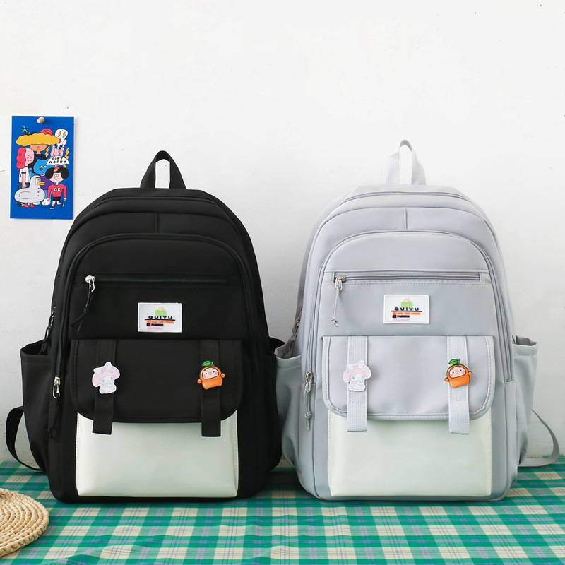 2025 New Style fashionable, simple and multi-functional student and children's schoolbag four-piece set, large-capacity cute backpack for girls full figure