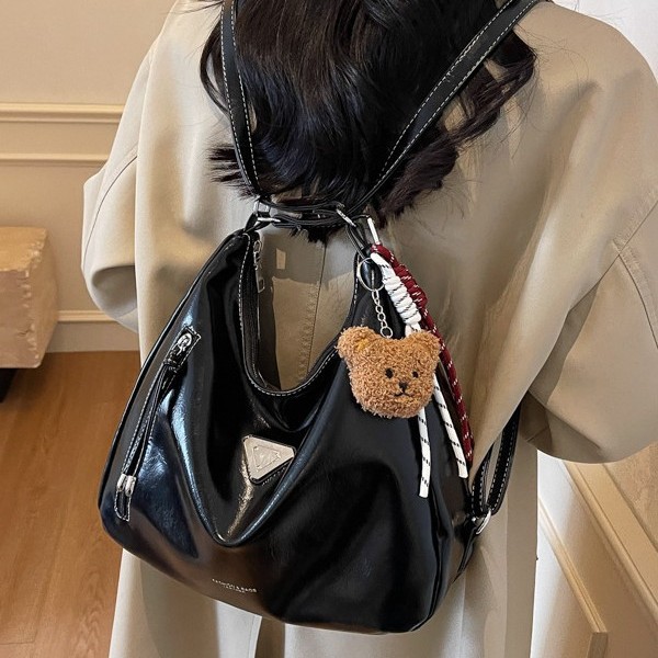 Fashionable and retro large-capacity bag for women 2025 commuting backpack, fashionable and high-quality single-shoulder crossbody tote bag details Picture