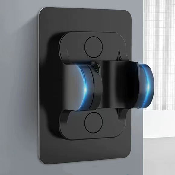 Non-drilling showerhead bracket, adjustable showerhead hanger, bathroom showerhead hook, rain shower lotus pod, fixed wall base details Picture