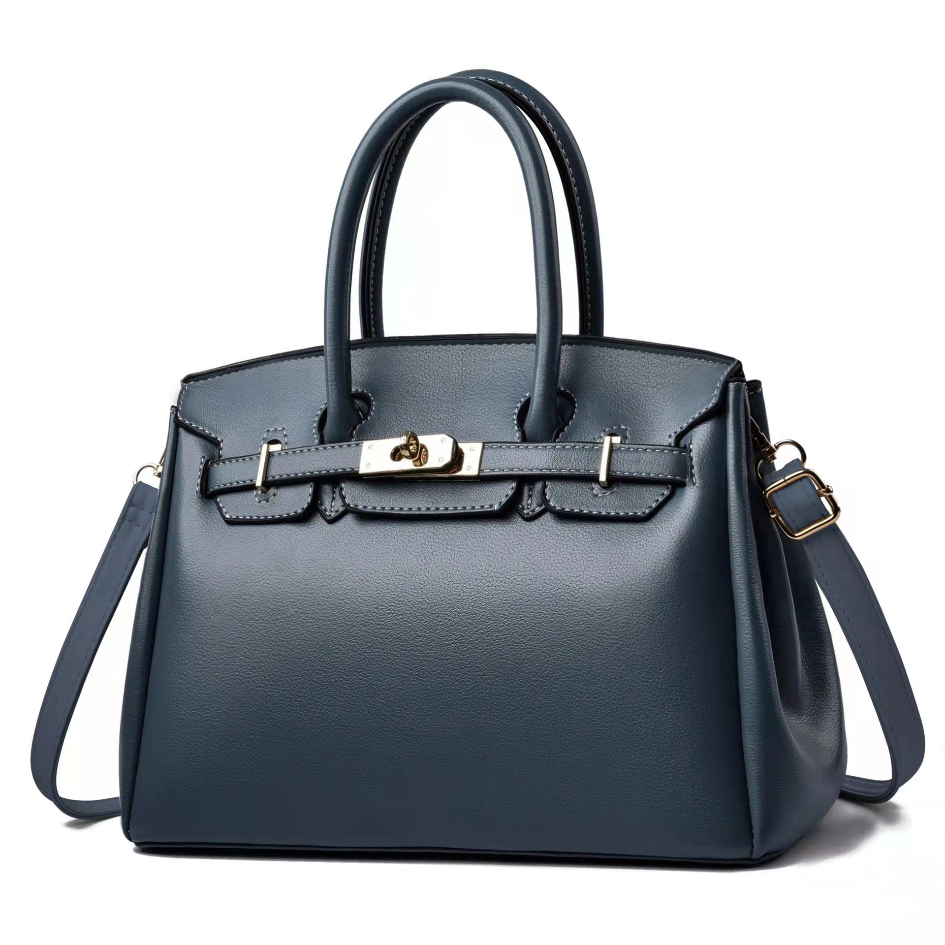 Crocodile pattern platinum bag Kelly Bag 2024 New style European and American foreign trade fashion middle-aged lady's hand-held shoulder crossbody bag Application Scenario