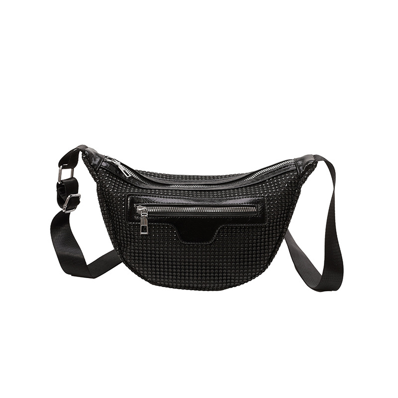The 2025 new Korean version versatile shiny chest bag, an ins fashion single-shoulder casual crossbody bag for women who are popular for dancing Item Picture