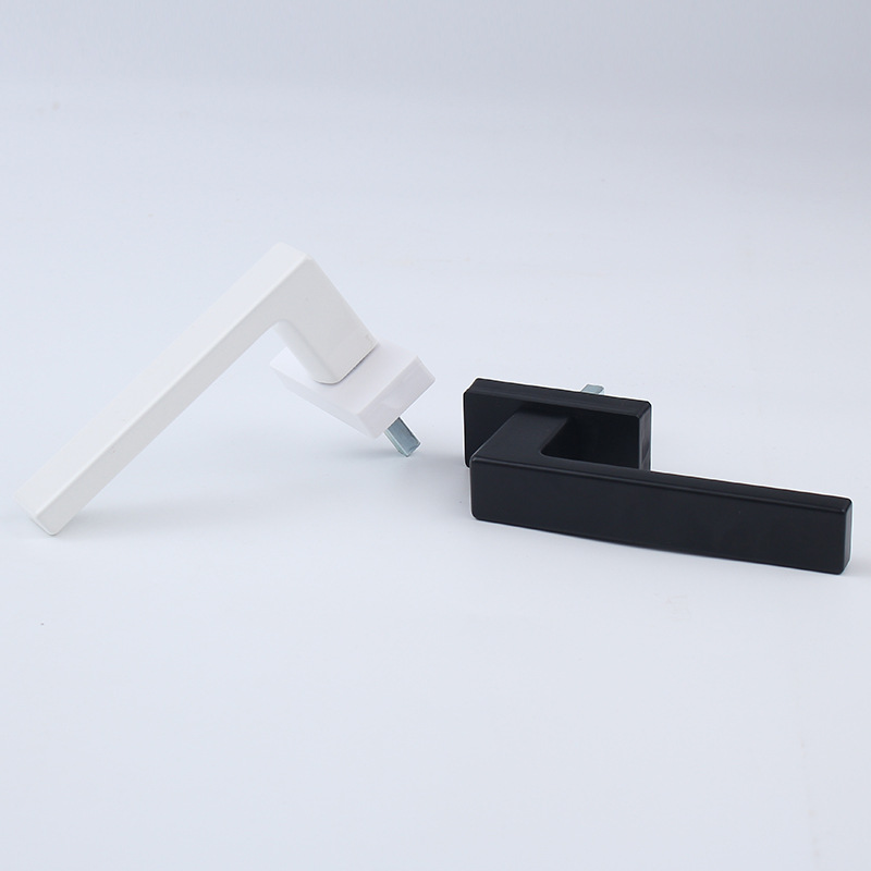 Aluminum alloy window square handle 38 sliding window handle lock for interior and exterior swing doors and Windows aluminum alloy straight handle handle details Picture