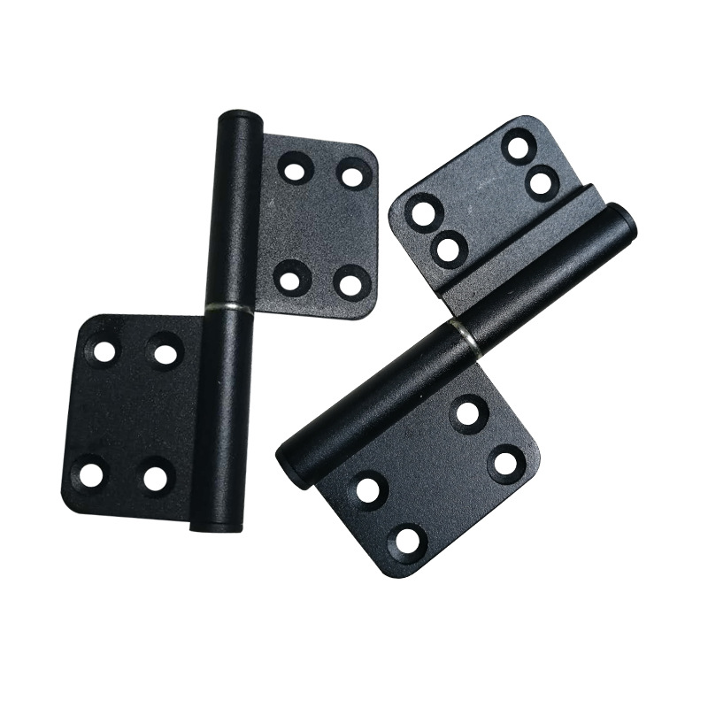 Factory direct supply of bathroom door hinges, toilet doors, old-fashioned non-flushing and detachable black aluminum alloy doors Item Picture