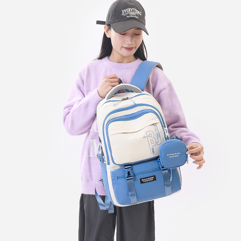 Korean-style casual shoulder bag for primary school students in grades five and six, fashionable and lightweight, as well as a durable and spine support bag for junior and senior high school students Application Scenario