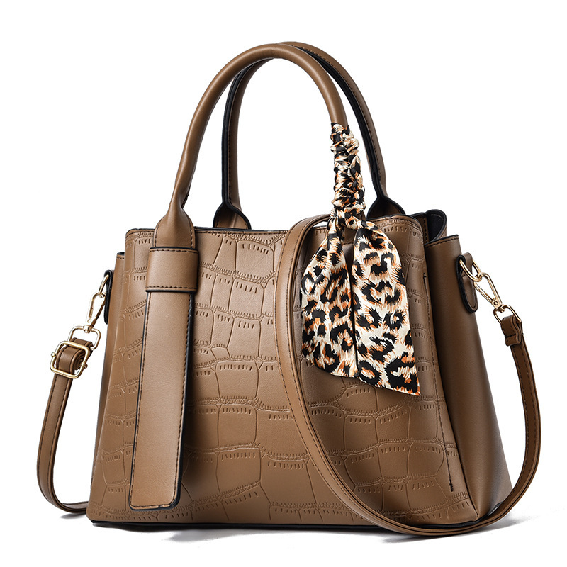 2022 New Korean version crocodile pattern women's handbag, simple single-shoulder crossbody bag for foreign trade details Picture
