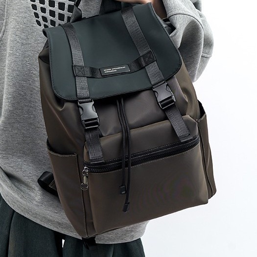 Cross-border Korean version backpacks for men and women, large-capacity computer backpacks, college student schoolbags, casual trendy bags Specification drawing