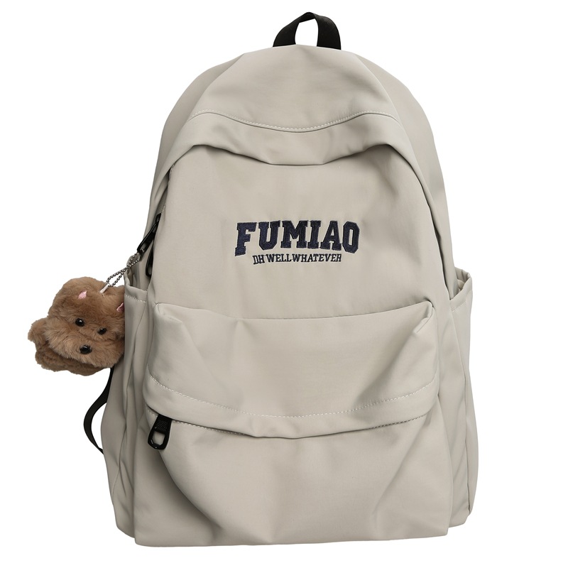 2024 New minimalist letter style middle school backpack, Japanese trendy brand college student couple travel backpack Item Picture