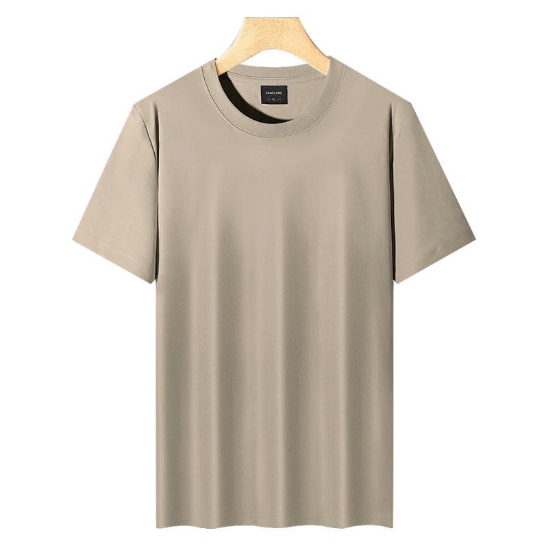 Cross-border 210/㎡ 50-count double-yarn Rowan Roman cotton men's and women's same style short-sleeved T-shirt advertising shirt Men's casual wear cultural shirt advertising shirt T-shirt style novel, comfortable and breathable short-sleeved detail image 10