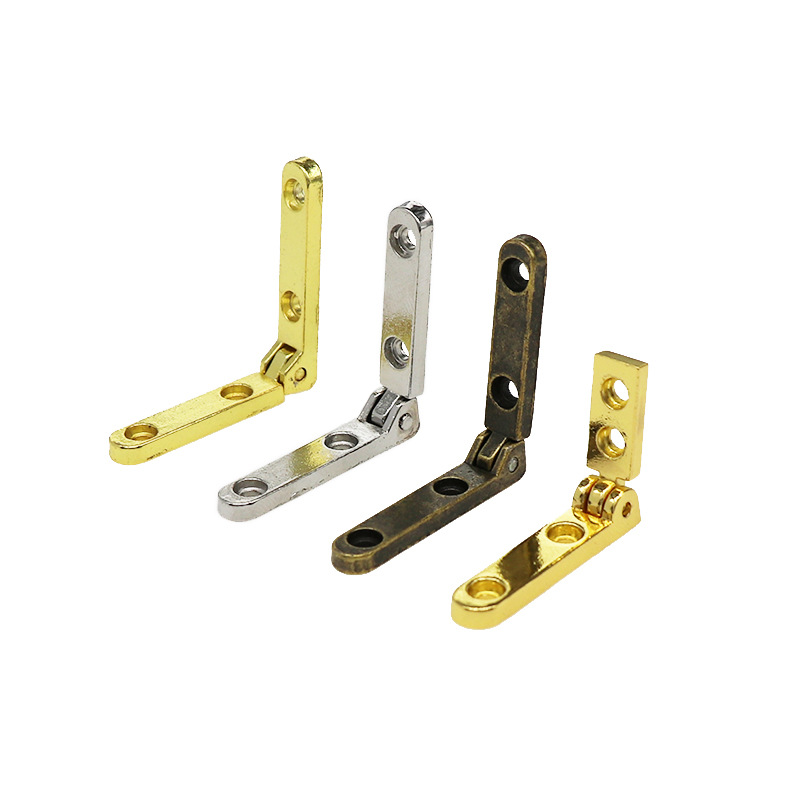 5.5*30*5.5mm golden high-gloss straight-line zinc alloy hinge with 90-degree long brick longitudinal hinge inside Item Picture