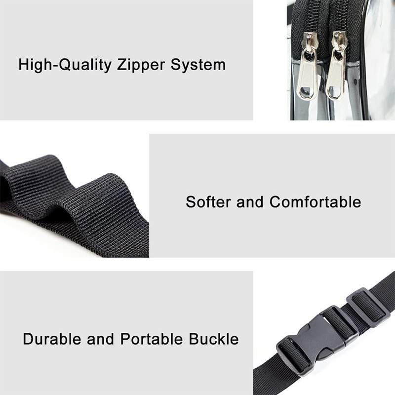 Cross-border bestseller PVC transparent waist bag, waterproof sports bag, large-capacity, lightweight travel small items, loose change storage bag Application Scenario