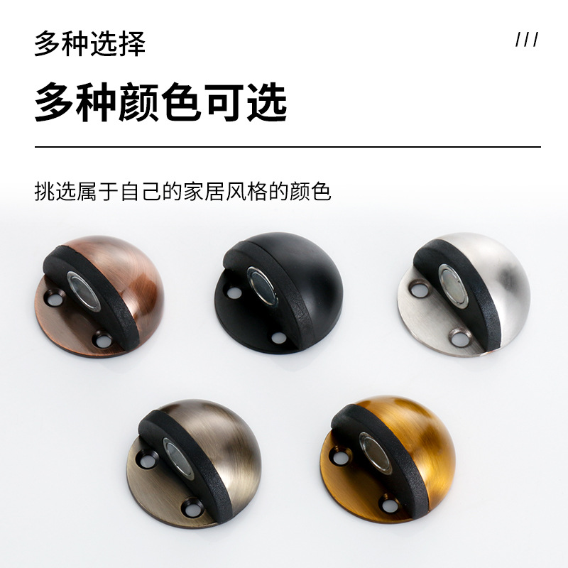 304 stainless steel turtle-top door stop, anti-collision door top ground impact limiter, glass door, rubber door stop, ground suction Specification drawing