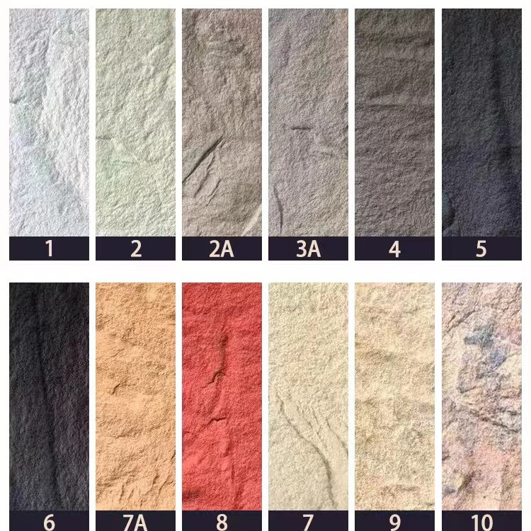 2.4* 0.6-meter pu rock wall continuous texture simulated pu stone skin lightweight cultural stone waterproof and sun-proof background wall cultural brick Specification drawing