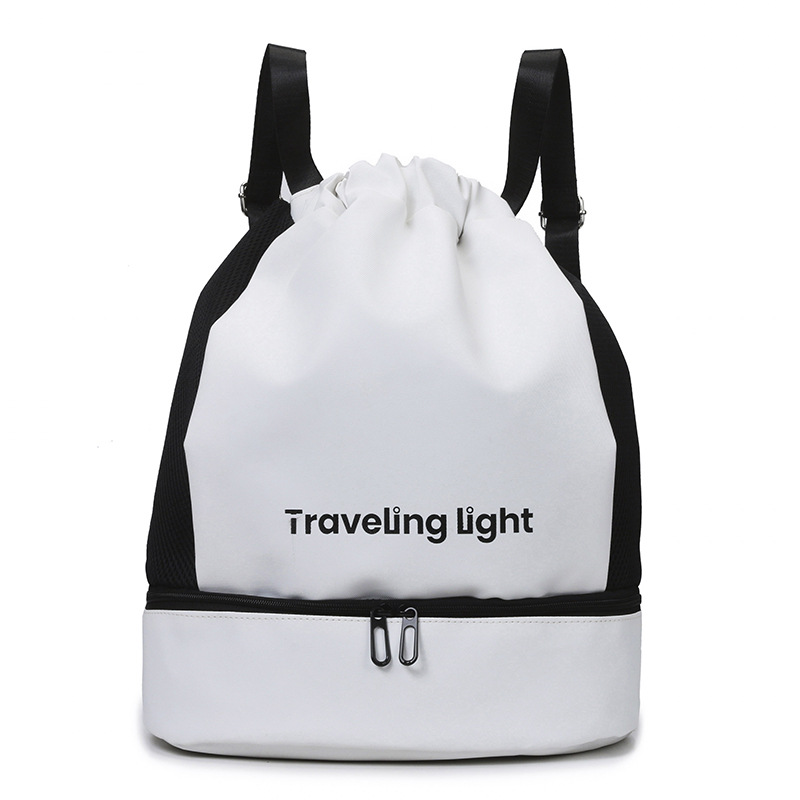 Swimming and fitness backpack for women, large capacity dry and wet separation, sports equipment storage, small backpack, swimsuit waterproof bag for men Item Picture