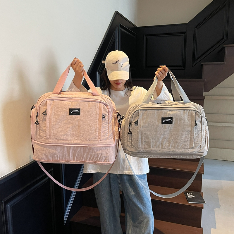 2025 New large-capacity travel bag, women's short business trip extended luggage bag, men's lightweight waterproof storage fitness bag full figure