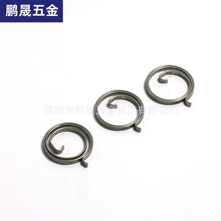 Stainless steel special-shaped spring electronic lock, return lock, manganese steel compression spring, spiral flat wire, galvanized polished tension spring Specification drawing
