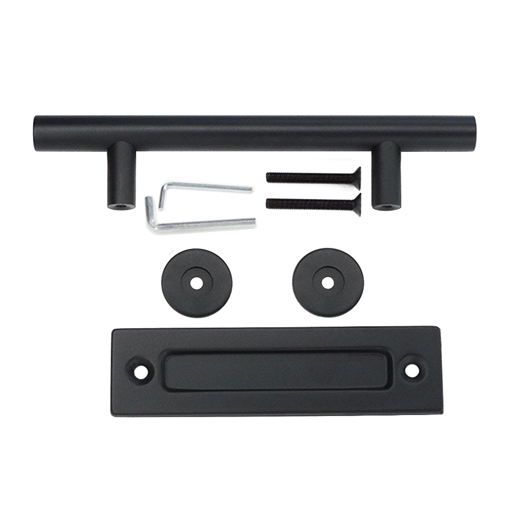 Circular barn door handle, wooden door, indoor sliding light sliding door handle, sliding door, carbon steel handle, hardware accessories manufacturer Specification drawing
