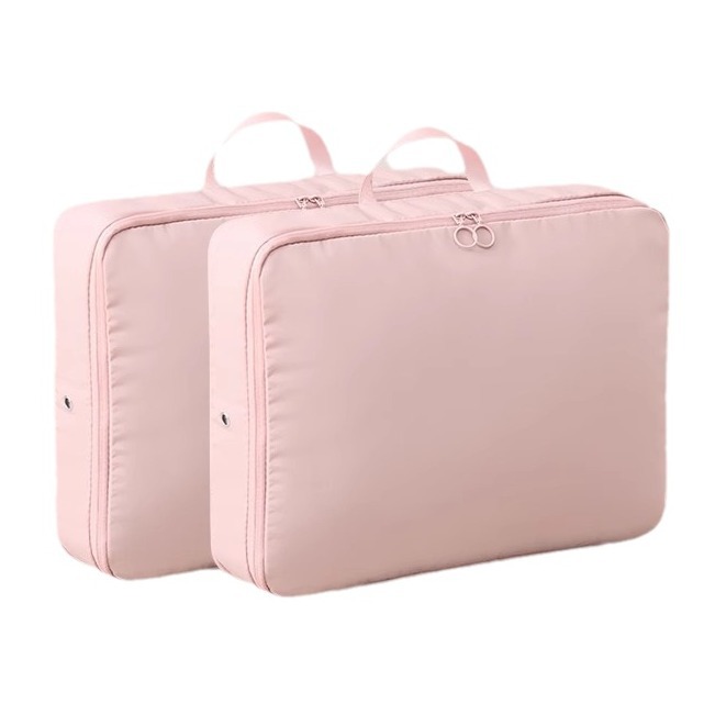 Best-selling twill Oxford fabric down jacket storage bag with zipper, double-layer home and travel clothing compression bag, no need to pump air Item Picture