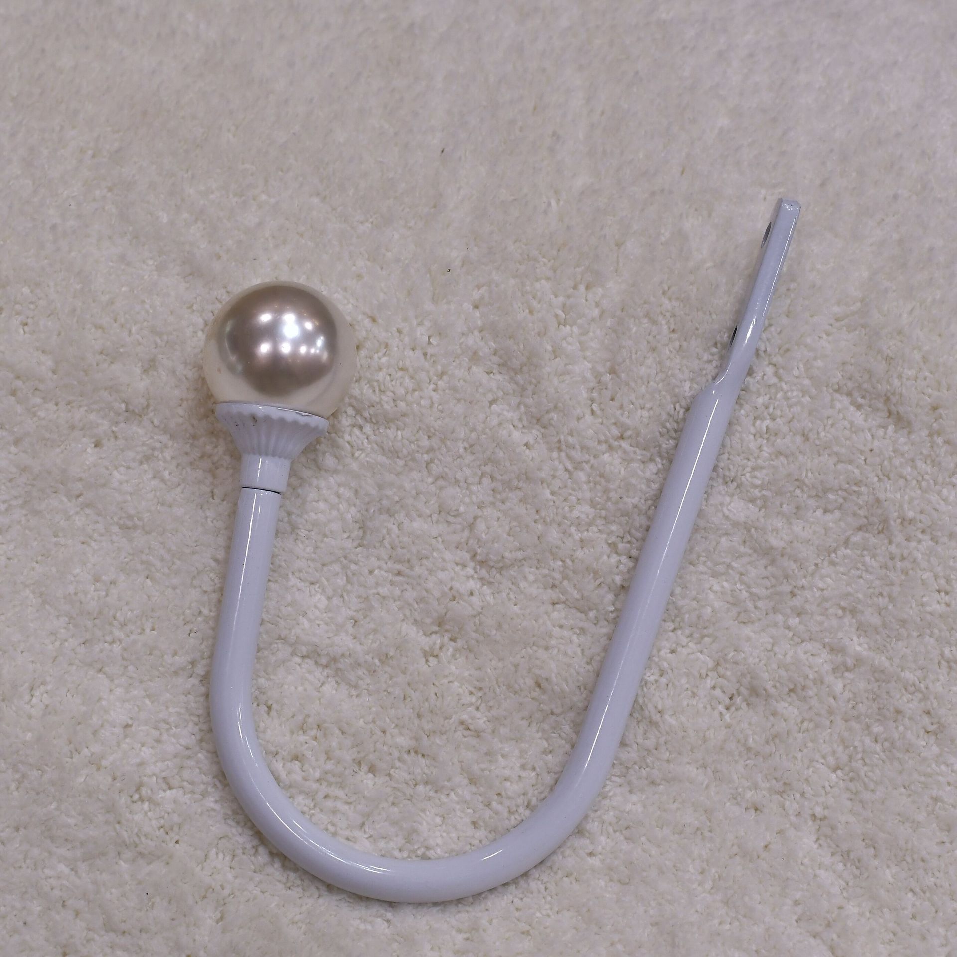 【 Yonghao Hardware 】 Factory direct sales, cross-border supply, pearl small curved hooks, curtain hooks, wall hooks details Picture
