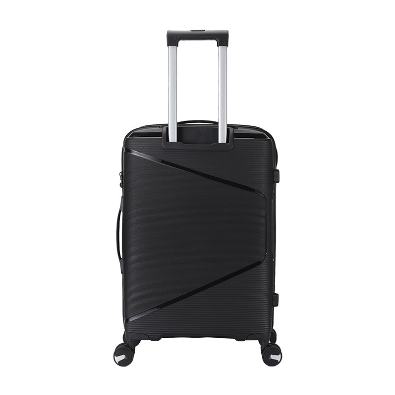 Cross-border 20/24/28-inch three-piece PP suitcase set, combination lock, men's and women's casual travel suitcase, swivel wheel handle case Specification drawing