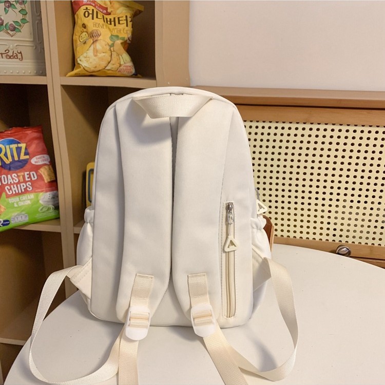 Japanese-style ins simple and versatile schoolbag for junior high school students, multi-compartment mini backpack for girls and high school students, and travel backpack Specification drawing