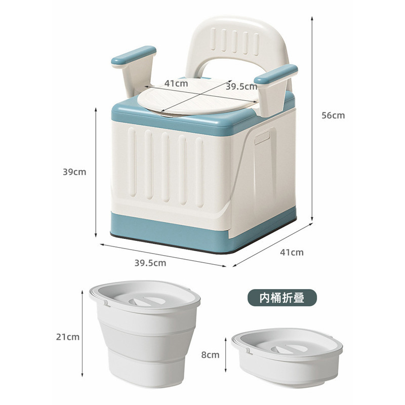 Home children's toilet, pregnant women's toilet and elderly toilet, foldable, no installation required, portable outdoor camping car toilet Item Picture