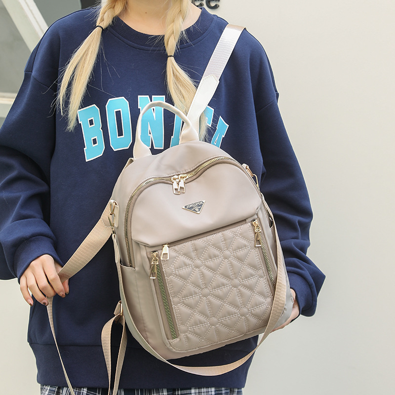 New 2024 trendy travel backpack for women, high appearance level, versatile and fashionable backpack for women, large capacity, single-shoulder bag details Picture