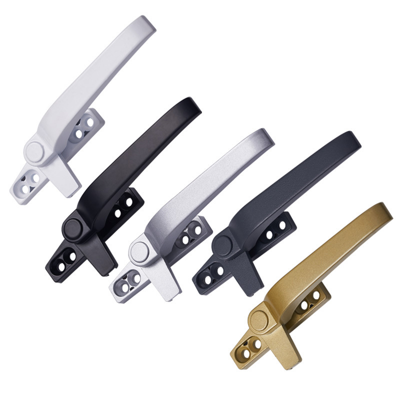 The manufacturer has thickened the old-fashioned aluminum alloy window handle, 38 sliding window handle lock, and 50 seven-shaped handle for both interior and exterior casement doors and Windows Item Picture