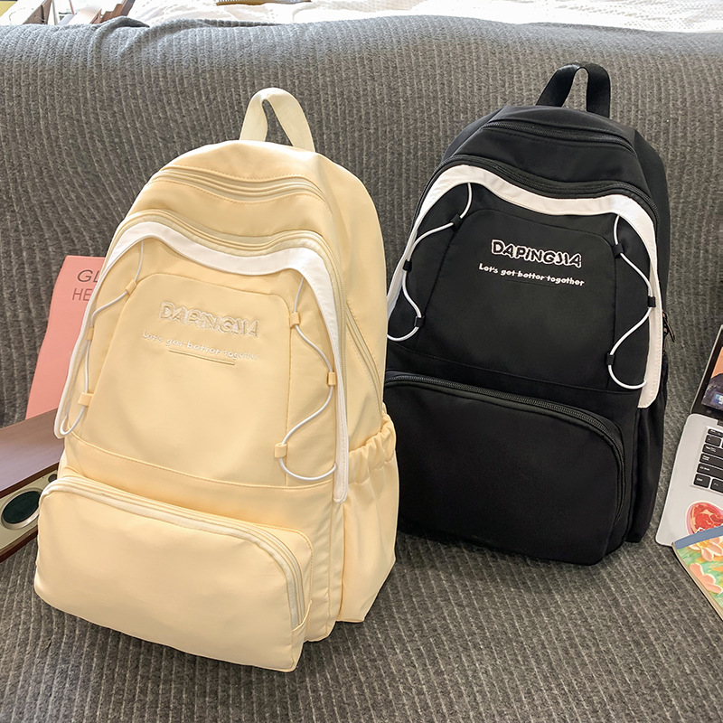 Cross-border schoolbag for primary school students, girls, junior high school students, large capacity, high appearance level, lightweight backpack, versatile, school style backpack Specification drawing