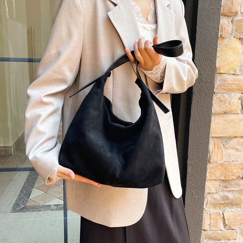 Korean-style laid-back retro leopard print bag for women, 2024 new high appearance level tote bag, large capacity single-shoulder armpit bag details Picture