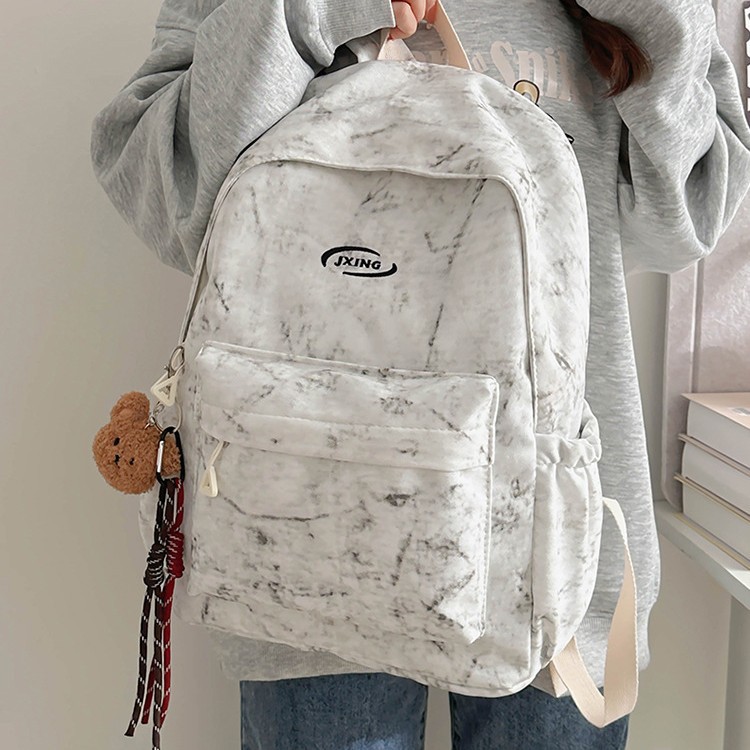 Japanese-style tie-dyed schoolbag for girls, Korean-style fashionable, versatile and lightweight backpack, a schoolbag for junior high school girls in class full figure