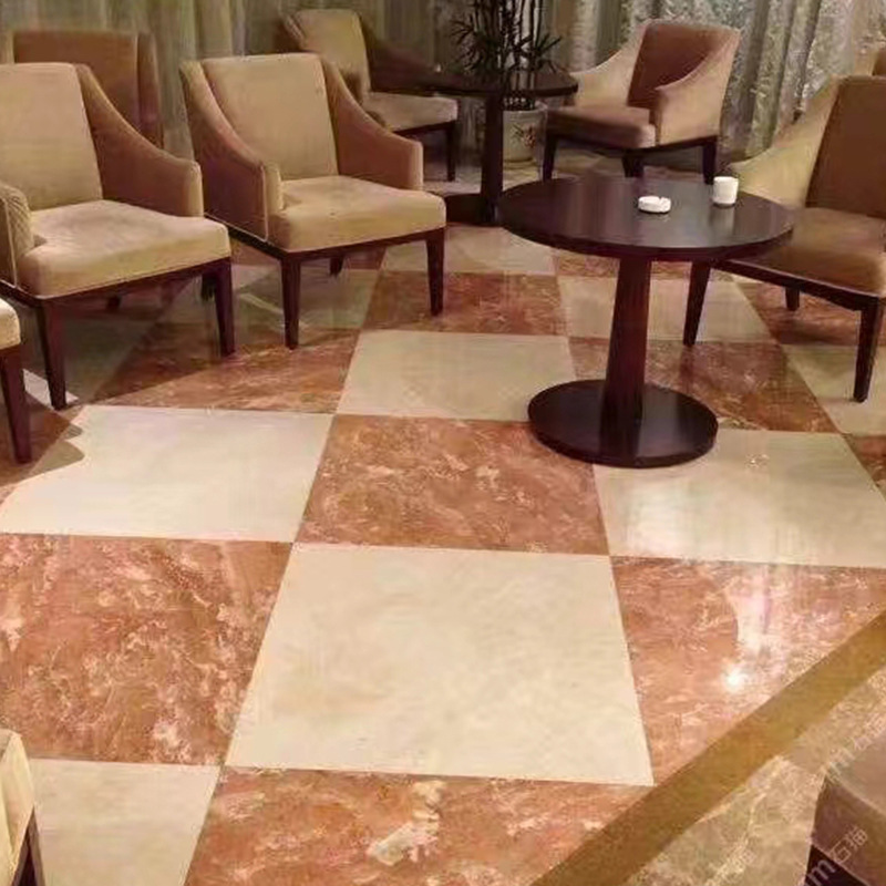 Natural marble orange peel red luxury stone slabs are processed for background walls, floor skirting boards, marble dining tables, islands and countertop stones details Picture