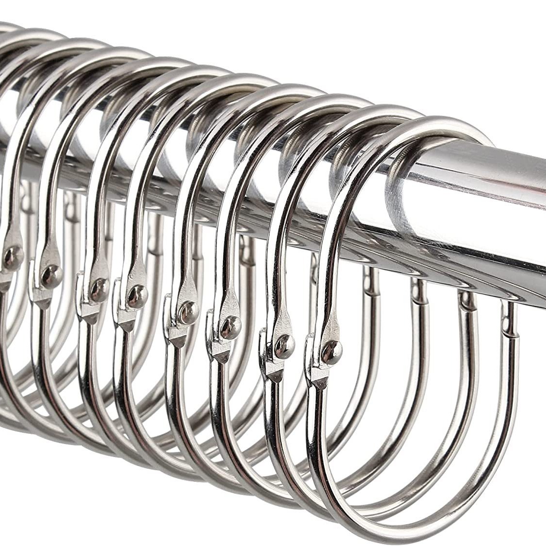 Cross-border exclusive elliptical open ring card ring, elliptical bath curtain ring, curtain hook, bath curtain hook, movable ring, Roman ring card ring details Picture