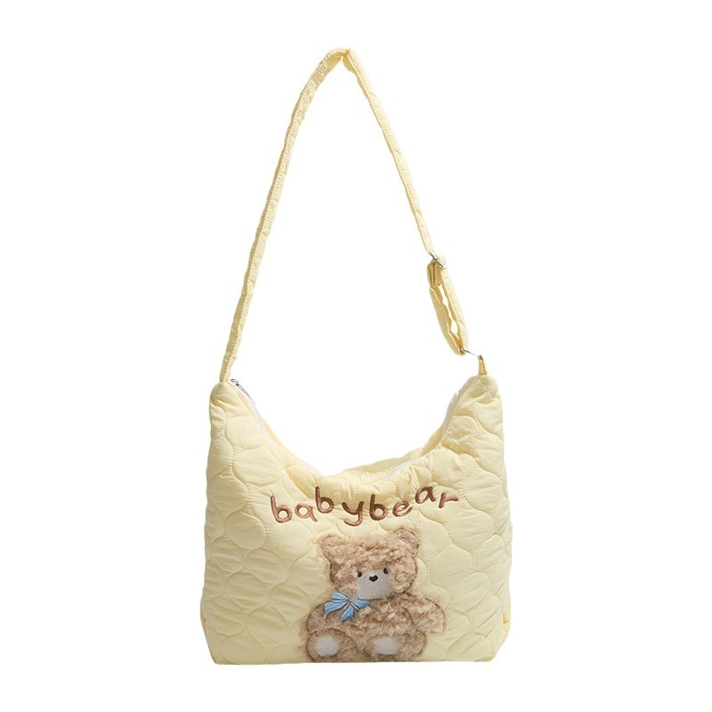 A new large-capacity fashionable nylon fabric bag for women, a versatile single-shoulder crossbody bag for autumn and winter, and a tote bag for school and commuting Item Picture