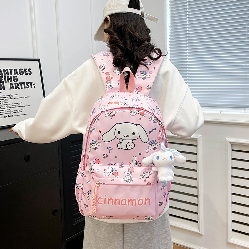 New ins style backpack for students, cute cartoon for primary school students, large capacity, lightweight, durable and three-dimensional full figure