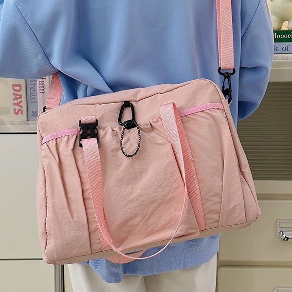 Spring and summer travel and commuting portable large-capacity bag for women 2025 new retro and fashionable canvas tote bag, single-shoulder bag details Picture