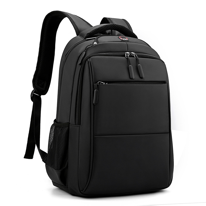 【 Customized 】 Cross-border computer backpack, men's high-end backpack, Black large-capacity schoolbag Backpack Item Picture