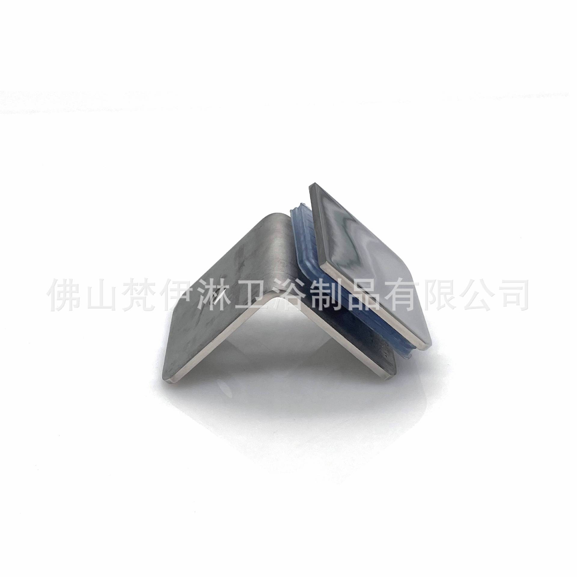 304 stainless steel bathroom glass 90-degree Angle code fixed clamp, straight-edge square bathroom clamp, shower room sliding door wall clamp Application Scenario