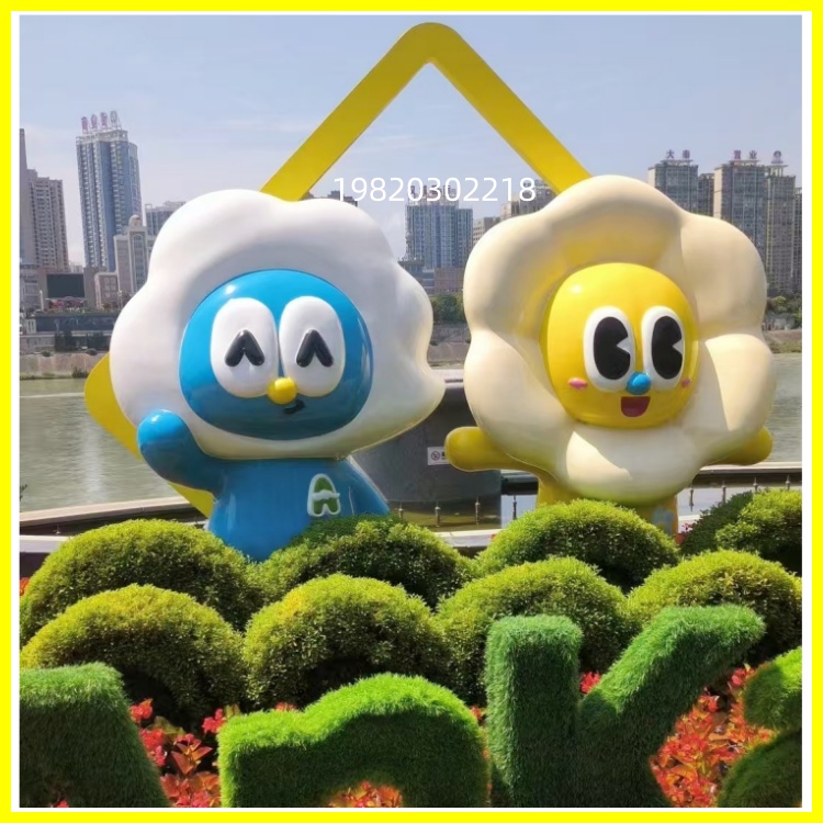 j8 Animal IP Card doll Sculpture, Figure Sculpture, large fiberglass outdoor trendy play, garden landscape, Tong Shopping Mall g3 Item Picture