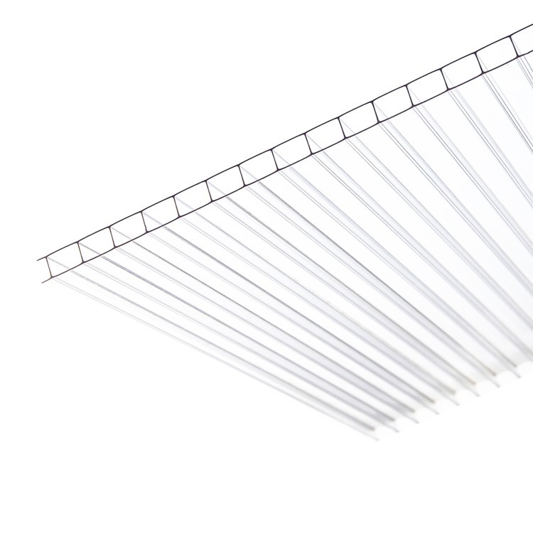 Double-layer transparent polycarbonate sheet, hollow PC polycarbonate light-transmitting sheet, greenhouse, carport, canopy, polycarbonate sheet Specification drawing
