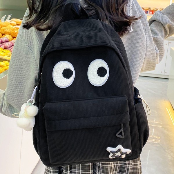 New cartoon lightweight backpack for women, large-capacity ultra-light student schoolbag, plush girl, cute and fashionable backpack for women Specification drawing