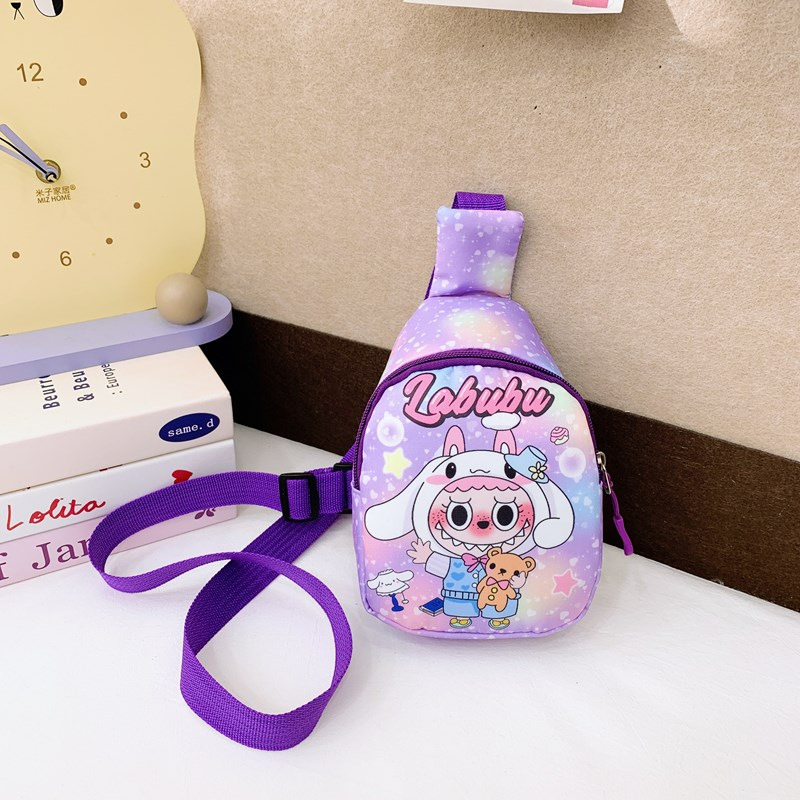 New children's chest bag, phone bag, cartoon coin purse, stylish and trendy nylon single-shoulder crossbody small backpack for boys and girls Application Scenario